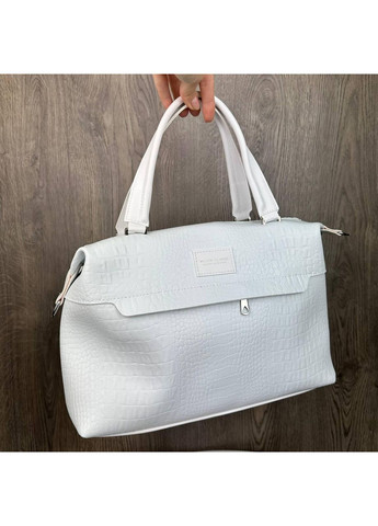 Жіноча міська сумка з екошкіри для фітнесу та спортзалу чорна м'яка дорожня сумка ProDobro (363136454)