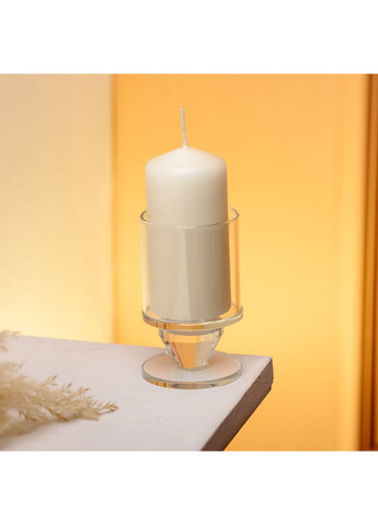 Подсвечник стеклянный 6×9.3 см на одну свечу подсвечник бокал на ножке декоративный HP-4-27S Yiwu (351431535)