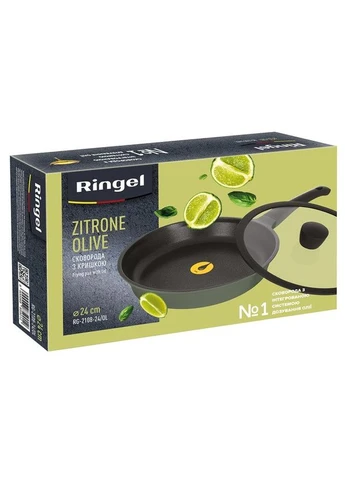 Сковорода з кришкою Zitrone Olive 24 см (RG-2108-24/OL) Ringel (337129805)