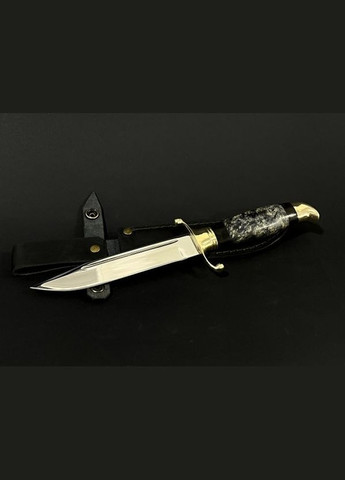 Ніж мисливський із бронзовим наконечником Фінка 222k41 ручка дерево граб NB Art (346152134)