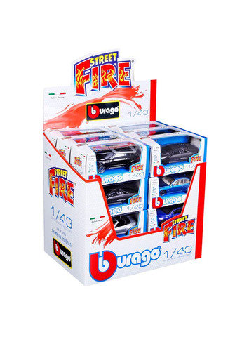 Автомодель у червоному диспенсері, 1:43, 1 шт. в асортименті () Bburago 18-30010R (333654556)