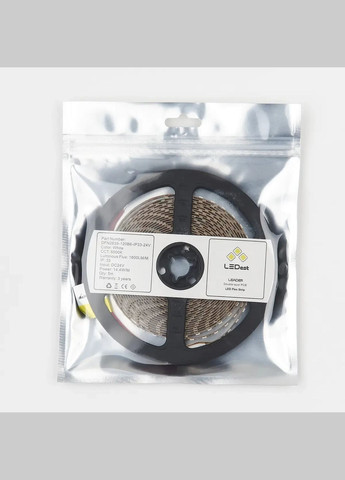 Цена за 1м! Светодиодная лента Leader 14.4w, 6000k (120шт/м, IP33, 24V, 1600lm, SMD2835, 36м.гар) LEDest (362601956)