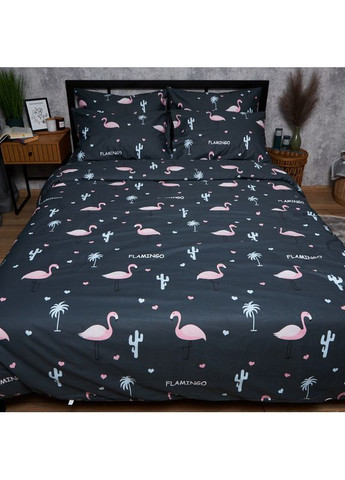 Комплект постельного белья Satin Elit «» Семейные 143х210х2 наволочки 4х70х70 (MS-820008324) Moon&Star Flamingo (356115805)