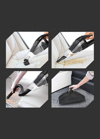 Пылесос автомобильный проводной 5 120Вт для сухой и влажной уборки Grikey (336212271)