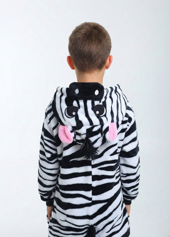 Кігурумі піжама Зебра дитяча чорно-біла плюшева Lalapka (369644976)