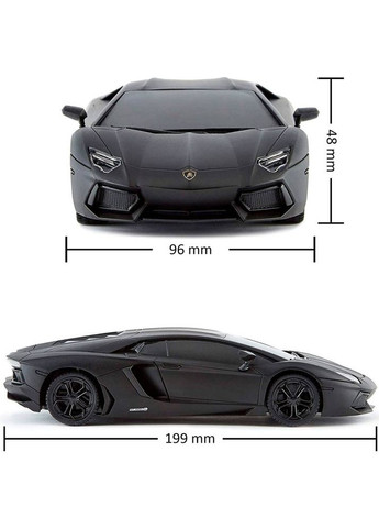Машинка на р/в Lamborghini Aventador LP 700-4 Black (124GLBB) KS Drive (323166664)
