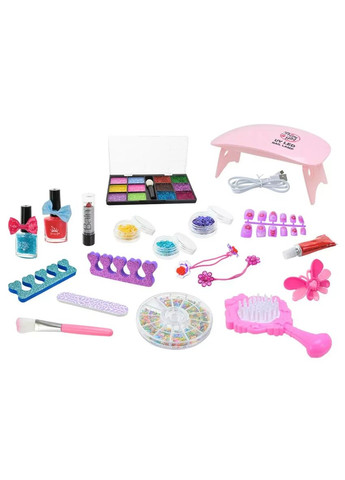 Игровой набор туалетный столик тени для век лак лампа и аксессуары 769-2 No Brand (362426518)