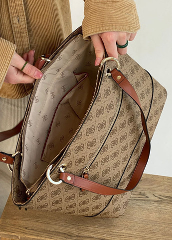 Женская сумка Guess G004 шопер бежевая No Brand (367041180)