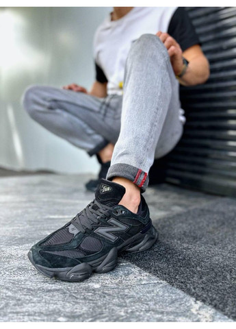Черные зимние кроссовки мужские new balance 9060 mono black нью беланс 9060 No Brand