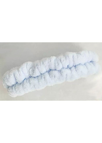 Эластичная плюшевая повязка для фиксации волос голубая No Brand (368713815)