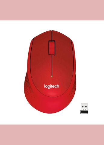 Бездротова миша M330 Silent Plus (910004911) червона Logitech (293346607)