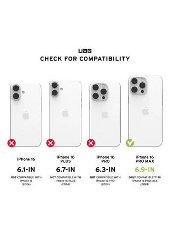 Чохол до мобільного телефона UAG iPhone 16 Pro Max Essential Armor Magsafe Rose (114449114C4C) Urban Armor Gear (396676036)