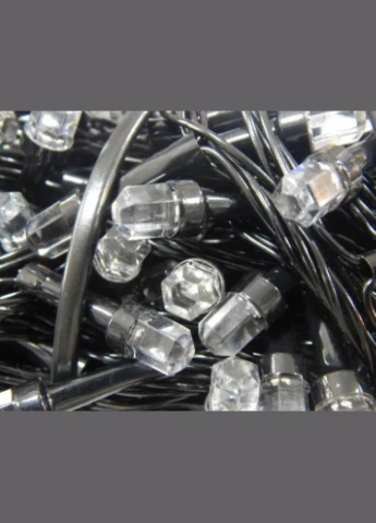 Світлодіодна гірлянда 500 LED рубін 8 мм довжина 28 метрів з чорним проводом світло біле тепле No Brand (333975447)