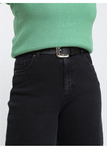 Джинсы женские утепленные черные на флисе багги Carrot fit John Richone - (369668872)