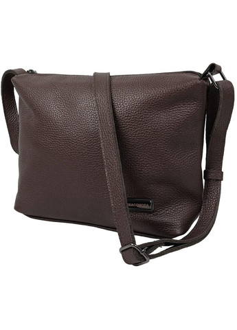 Жіноча шкіряна наплічна сумка темно-коричнева (810.037) Borsacomoda (372861037)