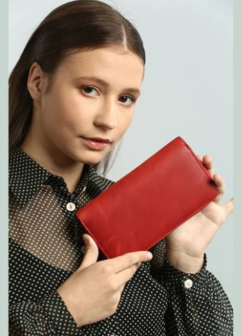 Кожаный портмоне на молнии Arno 2250 rosso Tony Perotti (303829934)