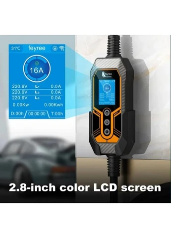 Зарядна станція 11 кВт | 16 А | 3 фази | Wi-Fi | EV зарядка для електромобілів | Настінна зарядна станція No Brand (401908924)