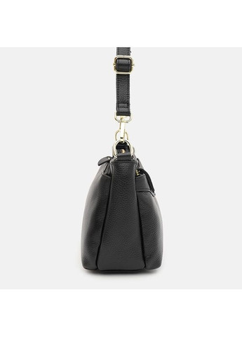 Женская кожаная сумка K1651bl-black Borsa Leather (365727471)