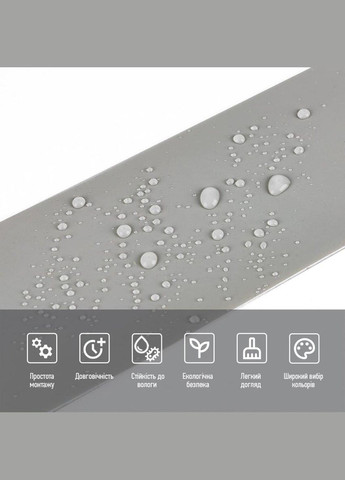 Плінтус вініловий самоклеючий 5000х100х2мм Глянцсовий (D) SW-00002121 Sticker Wall (302010065)