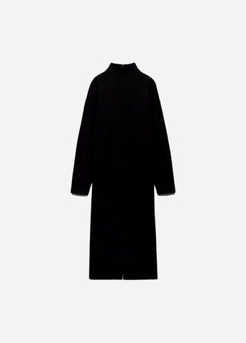 Черное платье черное меди с завязкой платье трикотажное оверсайз черное Zara