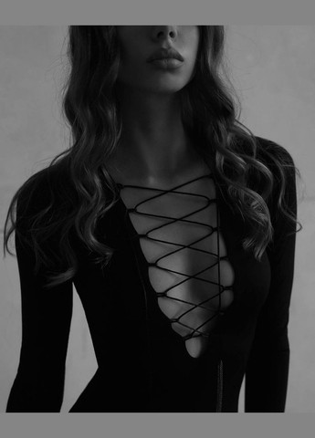 Жіночий боді на зав'язках з довгими рукавами Nositi (315864182)