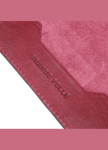 Прекрасная кожаная обложка на паспорт Карта 16776 Бордовая Grande Pelle (331913475)