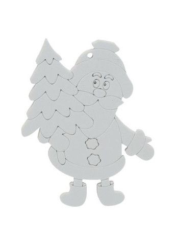 Елочная игрушка Комплект украшений для раскраски 3шт 10см и фломас (5900779897120_2) Chomik Комплект прикрас для розфарбовування 3шт 10см та ф (368563016)