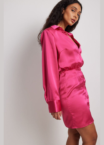 Темно-розовое платье демисезон,темно-розовый, NA-KD