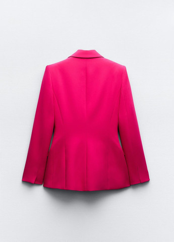 Розовый женский жакет Zara однотонный - демисезонный
