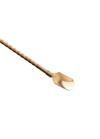 Набір багаторазових ложок-трубочок 6 шт для напоїв 22 см зі щіткою для миття з нержавіючої сталі Бронзовий Yiwu (353304476)