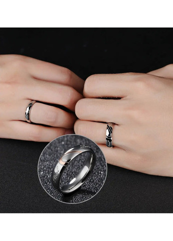 Парные кольца для влюбленных с сердечками Все размеры, обручальные кольца парные из медицинской стали No Brand парні каблучки (290253000)