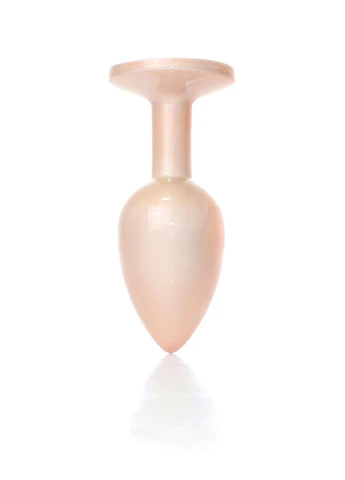 Анальна металева пробка Plug-Jewellery Pearl Gold PLUG- Clear S Boss Series (383103368)