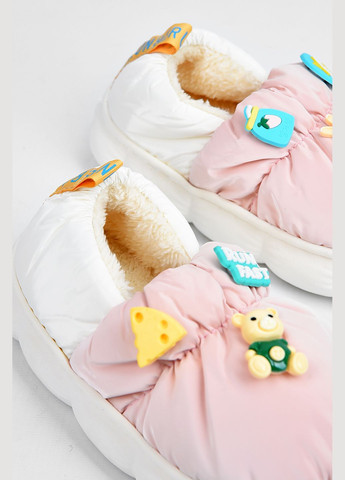 Розовые тапочки домашние детские розового цвета Let's Shop