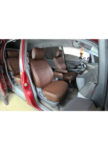 Авточехлы Toyota Previa 2000-2006 (7 мест) Экокожа Чехлы в салон EMC ELEGANT (398182945)
