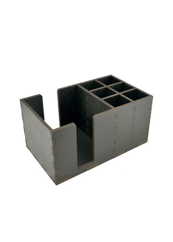 Органайзер дерев'яний чорний 240х145х120 мм Ekostar (367609348)