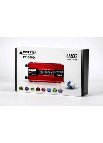 Перетворювач AC/DC KC-500D 500W+lcd, Інвертор у машину Golon (395280541)