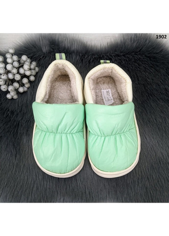 Мятные тапочки детские теплые Fashion