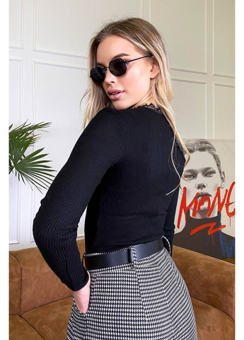 Чорний демісезонний пуловер 1688.4556 Seventeen