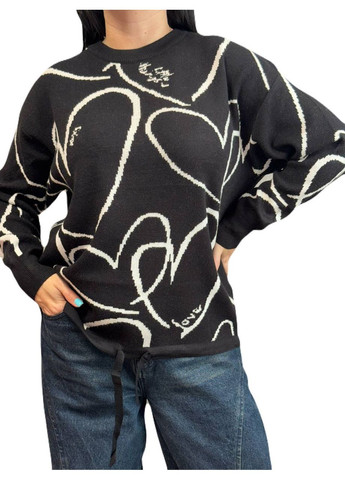 Черный демисезонный свитер Fashion Club