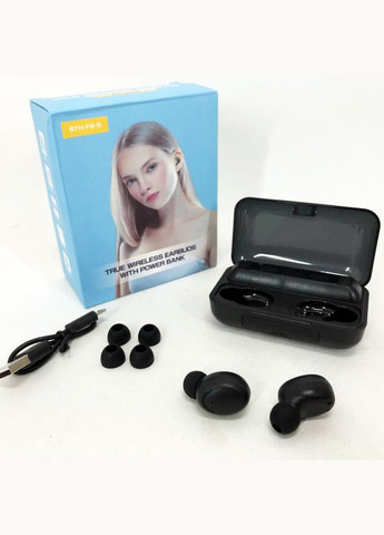 Бездротові Bluetooth навушники True Wireless F9-5 з вбудованим Power Bank, вакуумні навушники TWS (372908618)