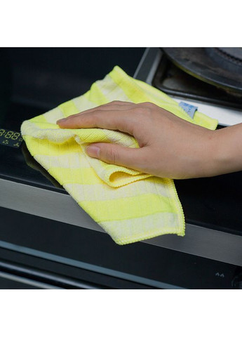 Бамбукова серветка універсальна жовто-біла 30х30 см (A-025235) LoveYouHome (371996015)