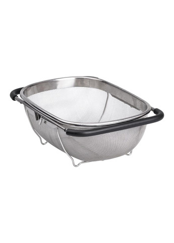 Дуршлаг сито на раковину из нержавеющей стали для мытья овощей и фруктов глубокий процеживатель ProDobro (364193420)