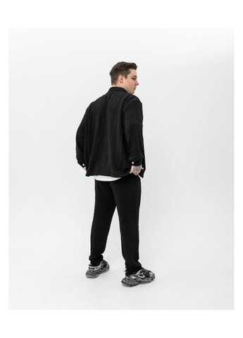 Чорний демісезонний трендовий молодіжний костюм брючний No Brand