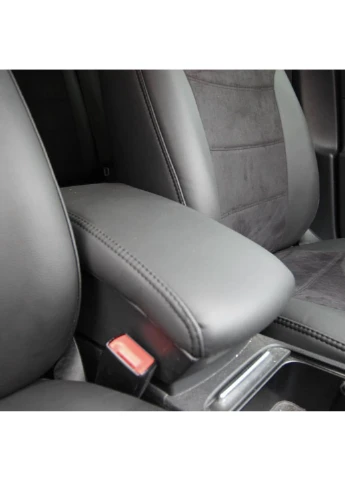 Авточохли Volkswagen Polo V 2009-2015 HTB Суцільний диван (Екошкіра + Антара) Чохли в салон EMC ELEGANT (398174999)