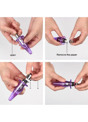 Вибрирующая анальная пробка в голубом цвете We Love (284278243)