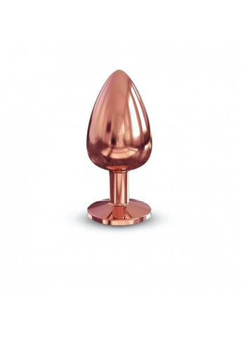 Металева анальна пробка із прикрасою у вигляді кристалу - Diamond Plug Rose Gold L Dorcel (298473392)