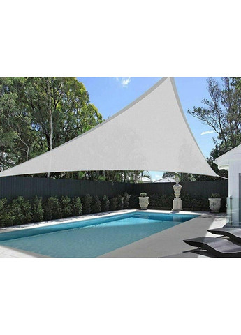 Тент навіс затінюючий трикутний 4х4х4м Оксфорд (Сірий) No Brand (332636473)