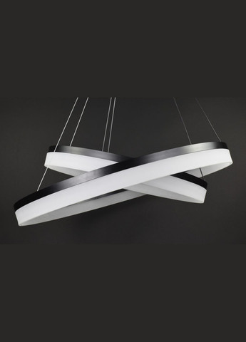 Люстра светодиодная подвесная LED светильник для квартиры на потолок лэд 27852 Черный 35-150х80х80 см. Sunnysky (364768246)