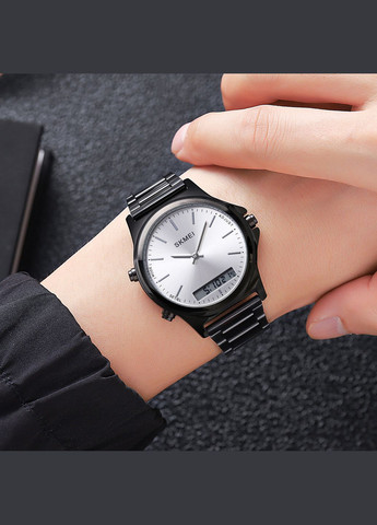 2120BKWT Black-White кварцевый сasual, классический Skmei (323201553)