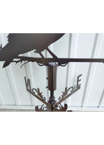 Флюгер на дом Ворон, флюгер на крышу из металла 2 мм. No Brand (368896278)